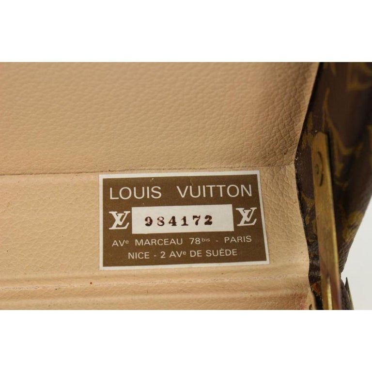 LOUIS VUITTON 100% Clutch Box Hard Trunk Monogram Macassar Canvas Crossbody  Bag