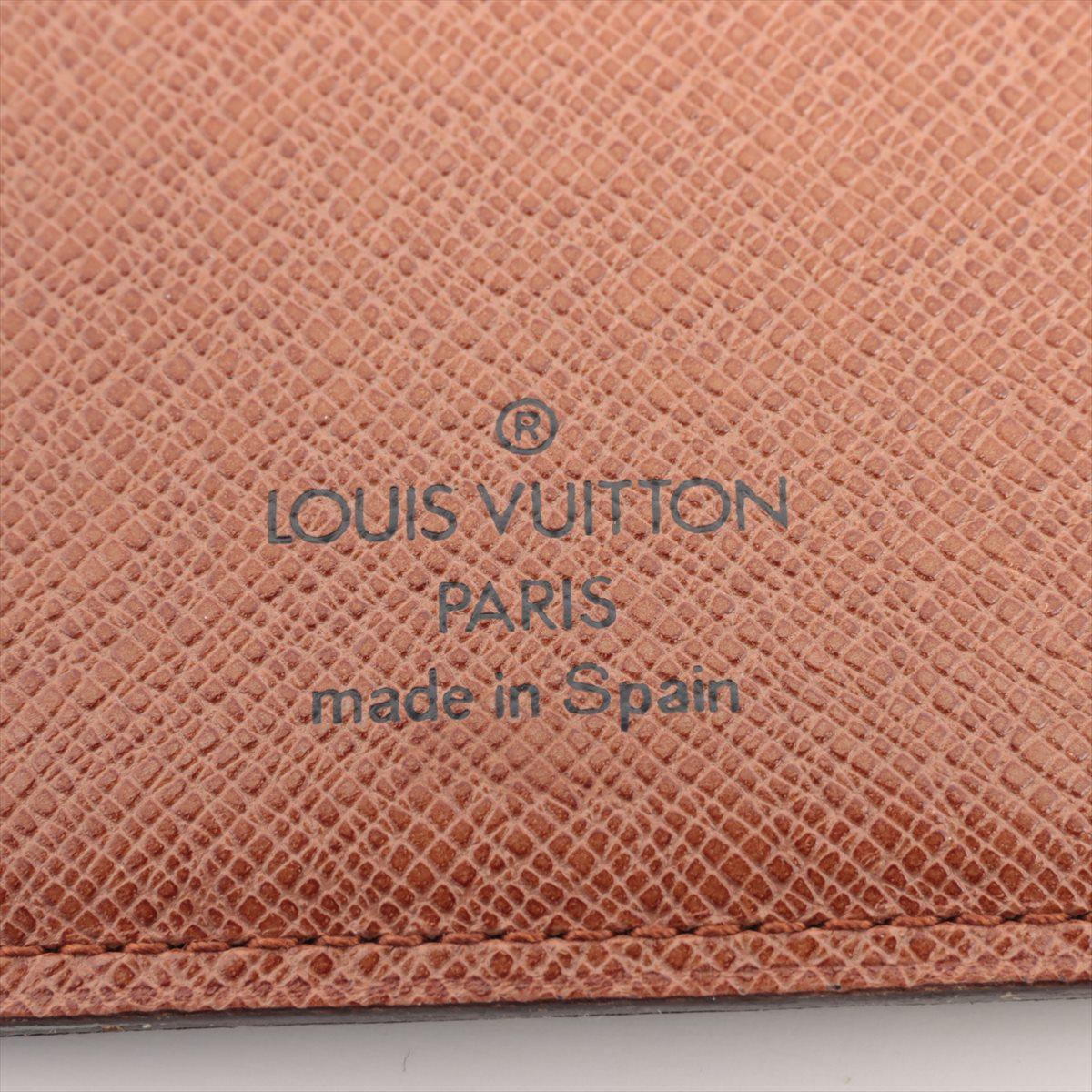 Louis Vuitton Monogram Credit Bill Long Wallet Brown For Sale 4