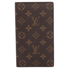 Louis Vuitton Monogram Credit Bill Long Wallet Brown