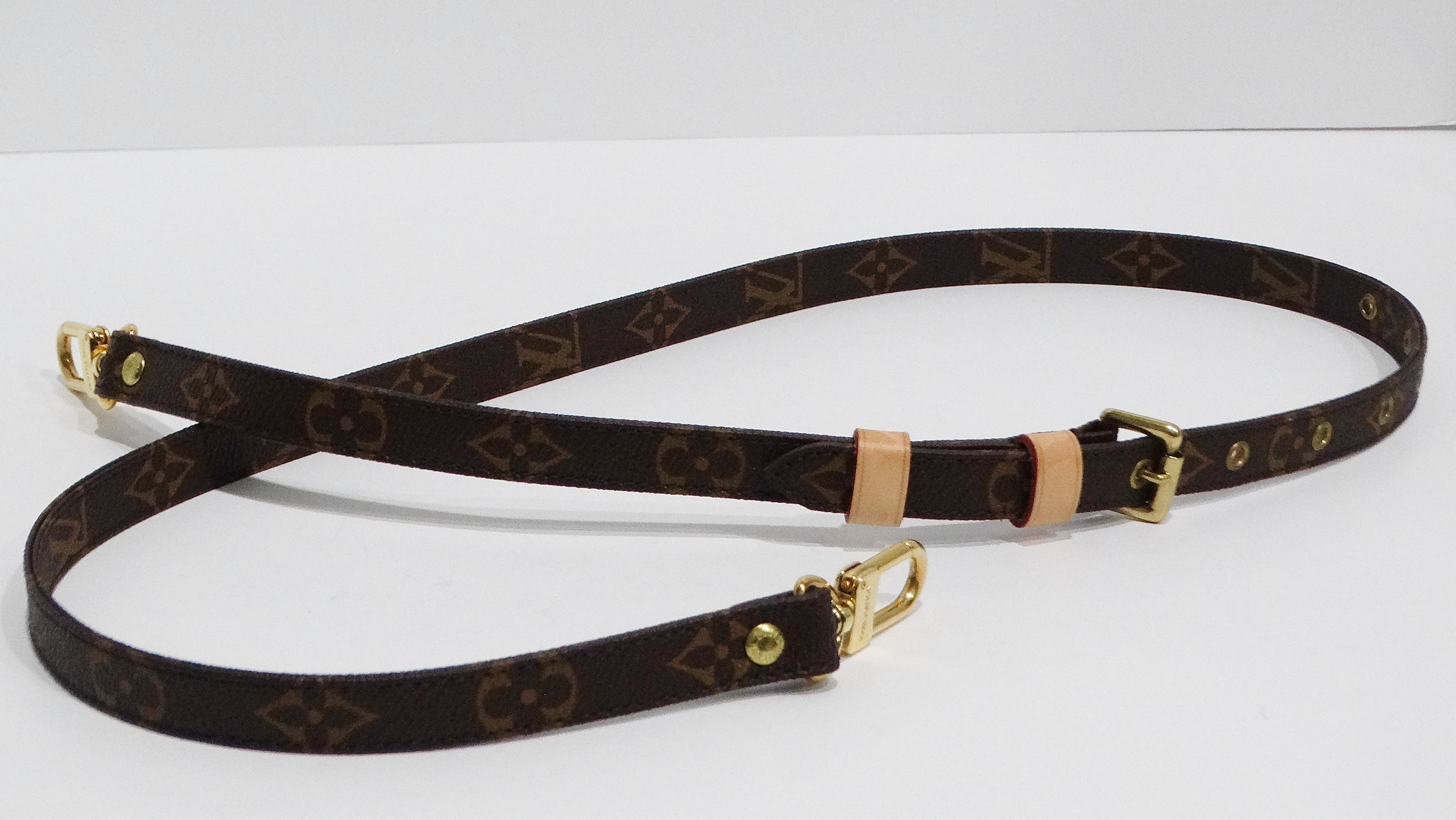 Nero Louis Vuitton Monogram Crossbody Borsa in pelle con tracolla in vendita