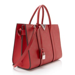 Louis Vuitton Monogram Cuir Plume Very MM Tote