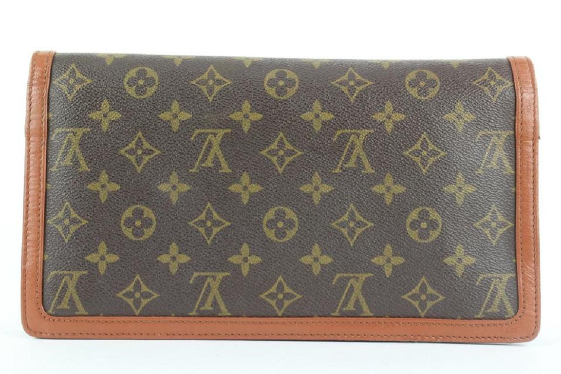 Louis Vuitton Monogram Dame GM Envelope Clutch 217lvs55 2