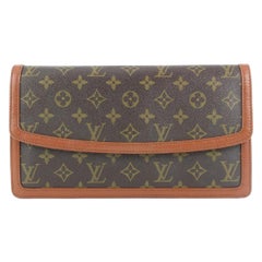 Louis Vuitton Monogram Dame GM Envelope Clutch 217lvs55