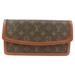 70's, 80's vintage Louis Vuitton monogram Pochette Pliante clutch, document  bag. at 1stDibs