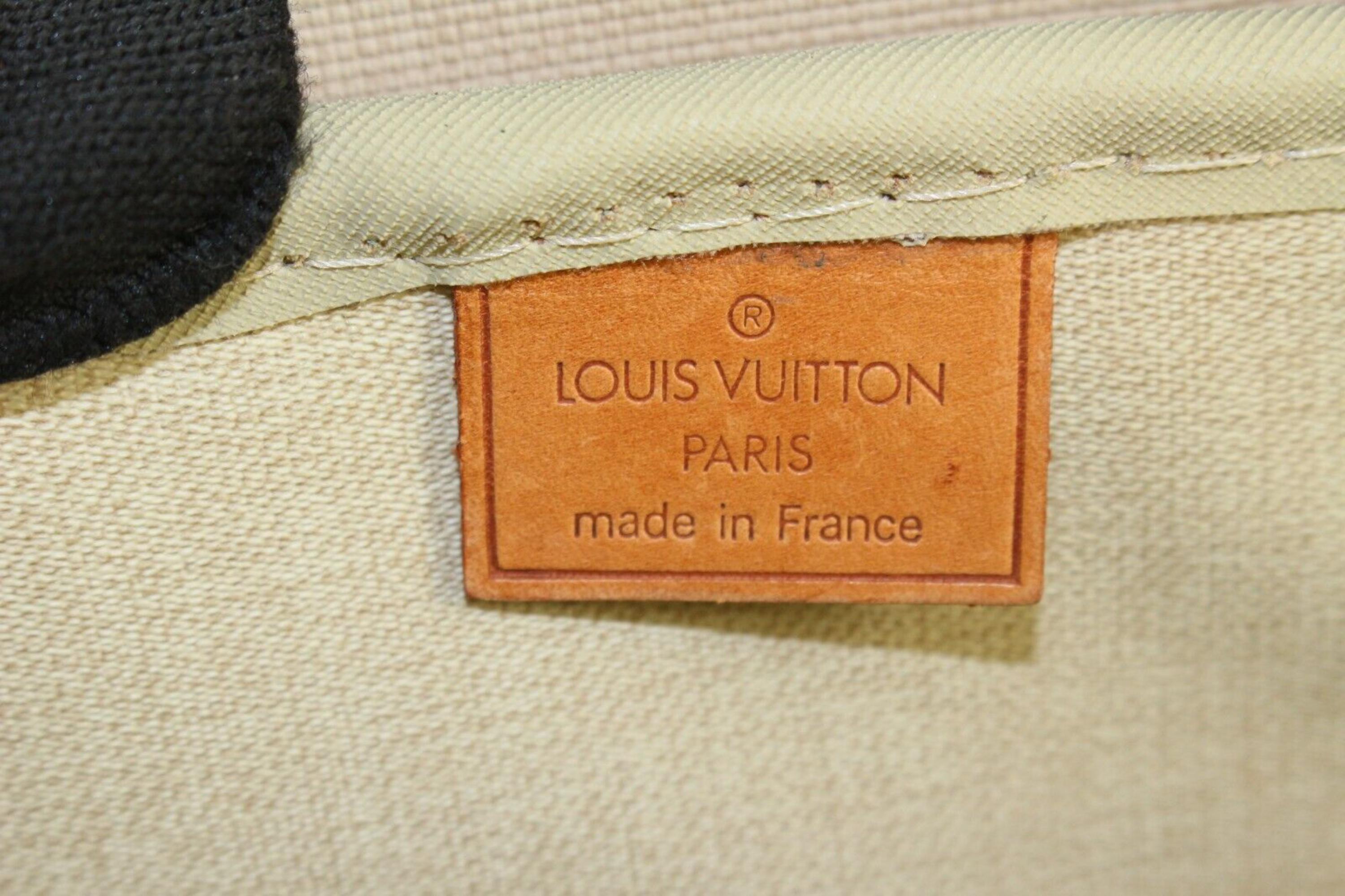 Louis Vuitton Monogram Deauville Vanity Satchel 4LVJ1118 In Good Condition In Dix hills, NY