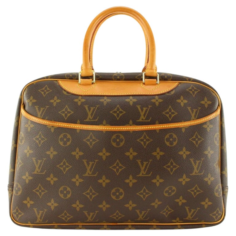 Louis Vuitton Monogram Deauville Vanity Satchel 4LVJ1118 For Sale at 1stDibs