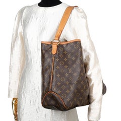 LOUIS VUITTON Monogram Delightful MM Brown