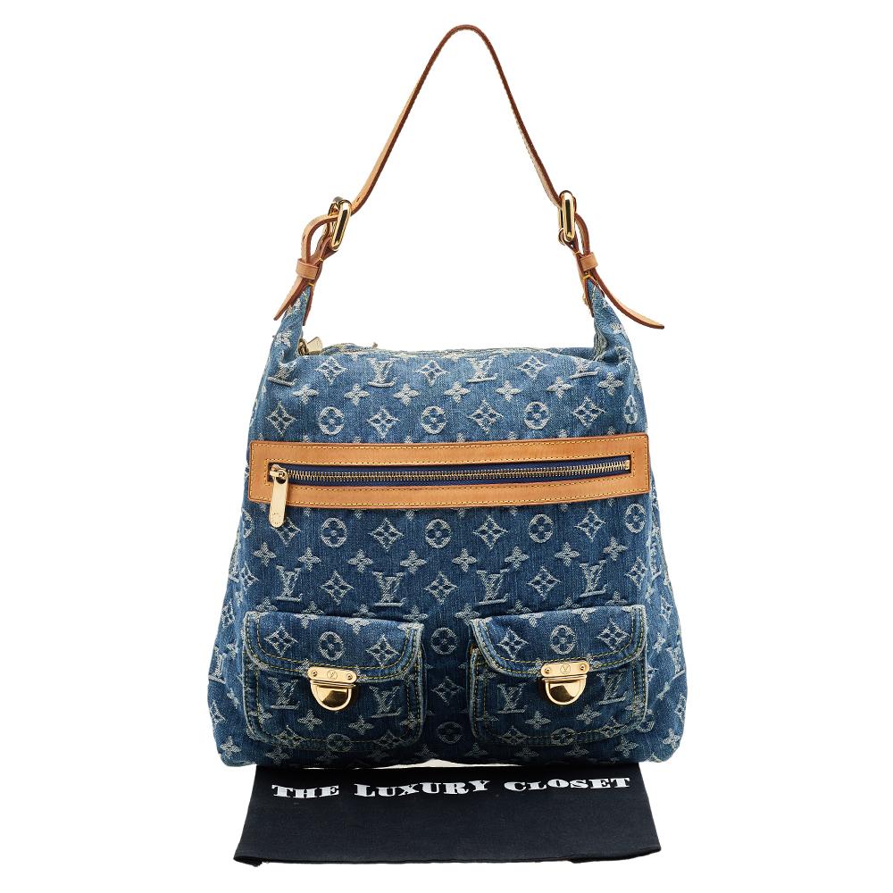 Louis Vuitton Monogram Denim Baggy GM Bag 3
