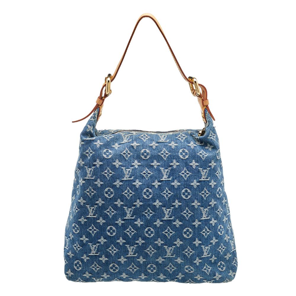 Louis Vuitton Monogram Denim Baggy GM Bag 4