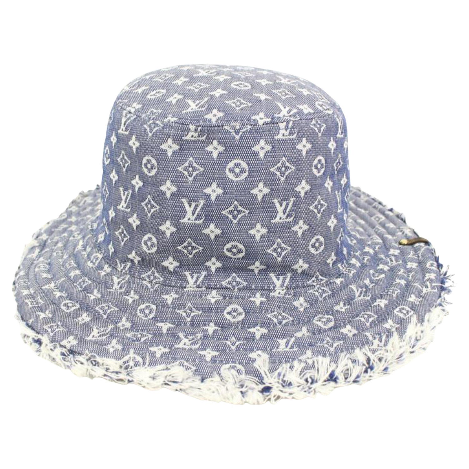 NWT Louis Vuitton Nigo Gray Stripe Monogram LV Made Logo Cap Hat