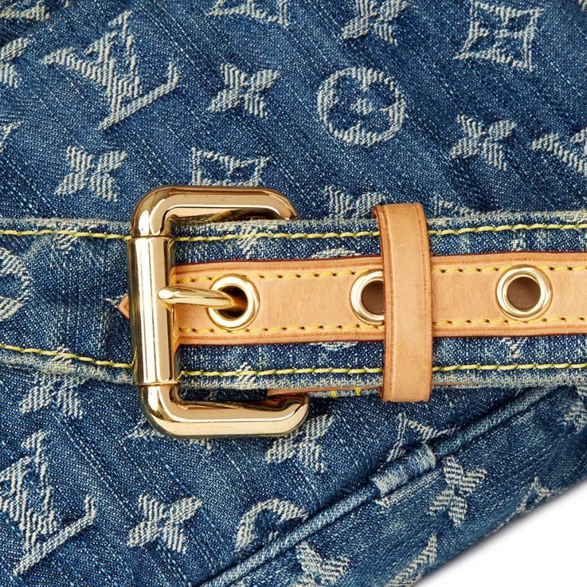 Gray Louis Vuitton Monogram Denim Bum Bag For Sale