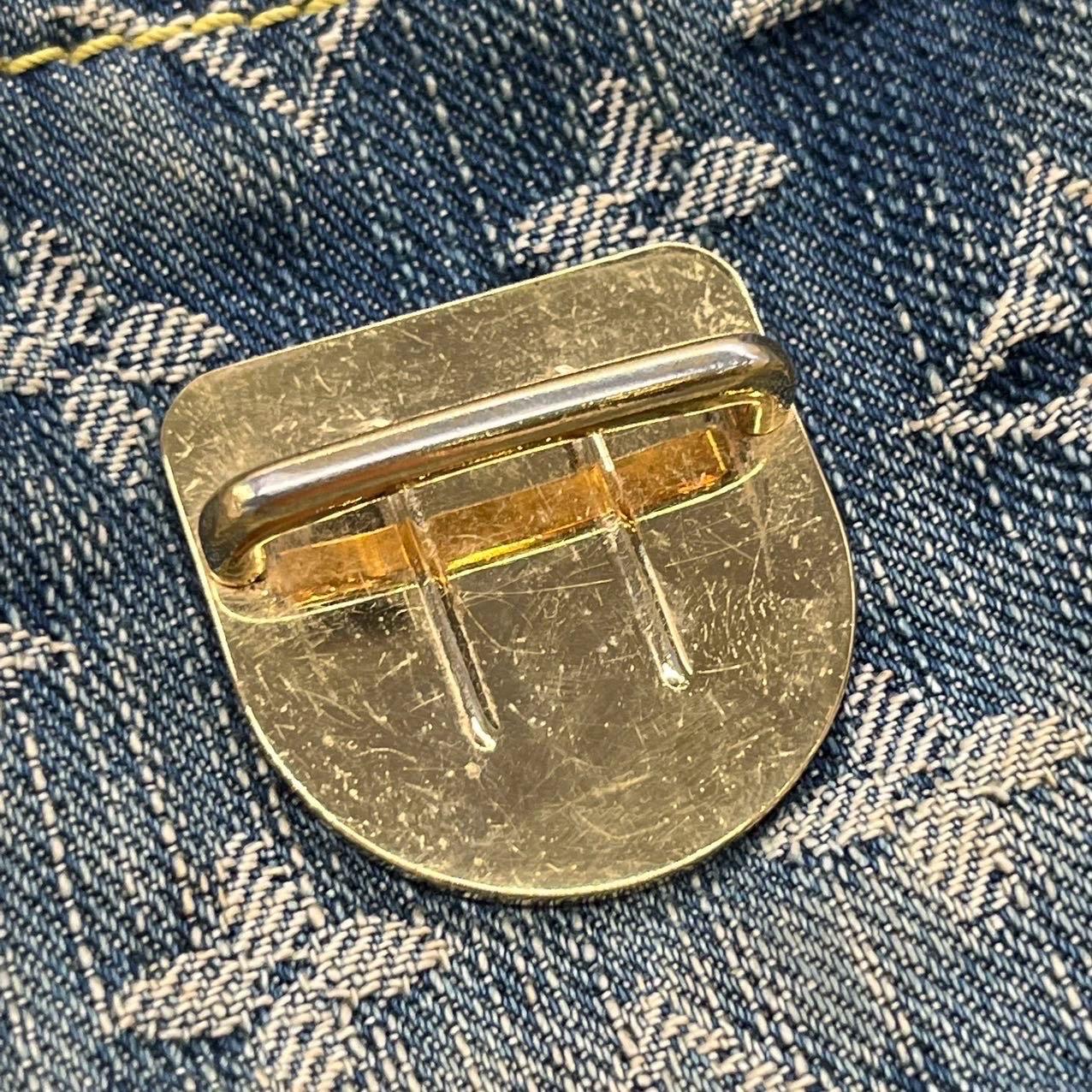 Louis Vuitton Monogram Denim Camera Crossbody Bag Blue For Sale 6