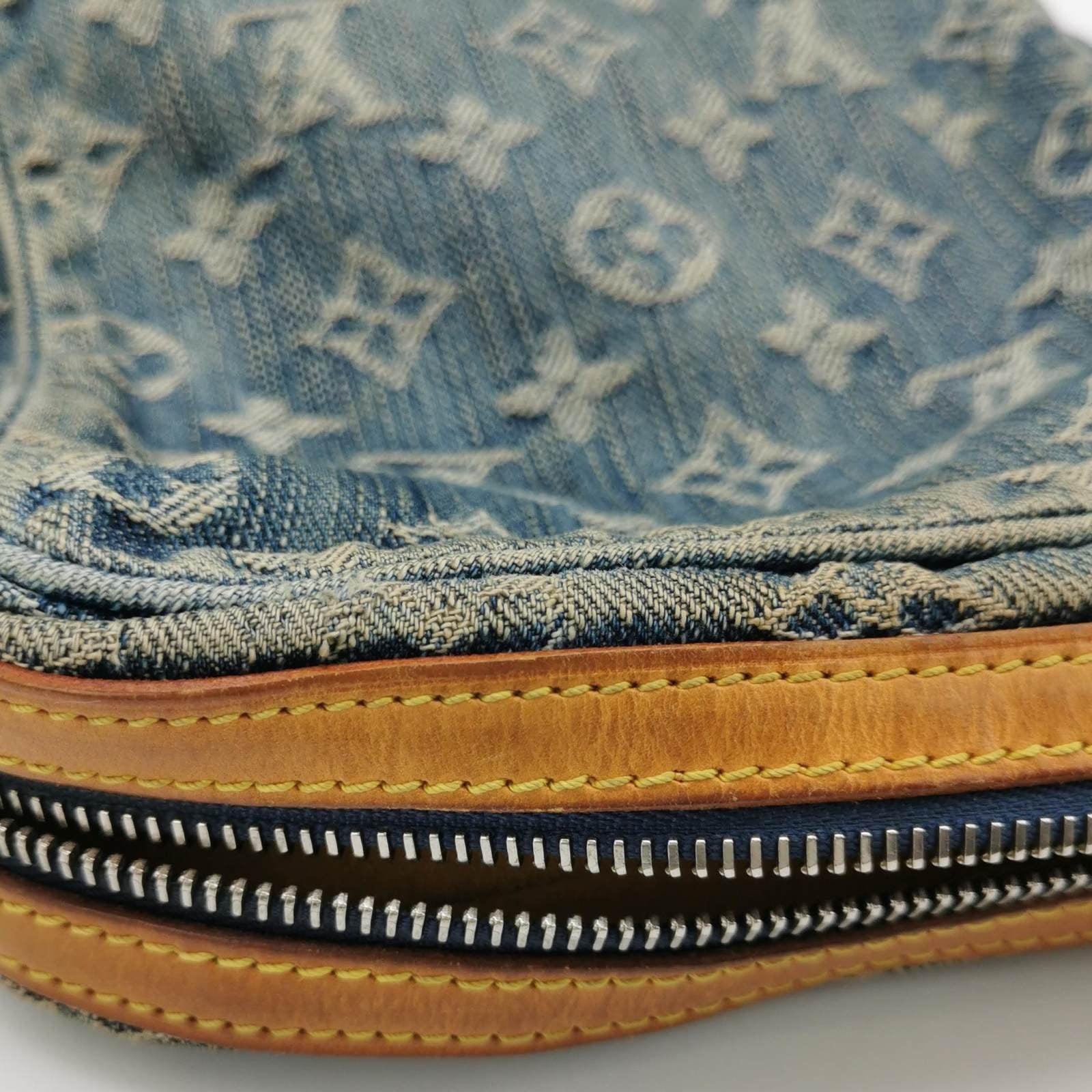 Louis Vuitton Monogram Denim Camera Crossbody Bag Blue For Sale 3