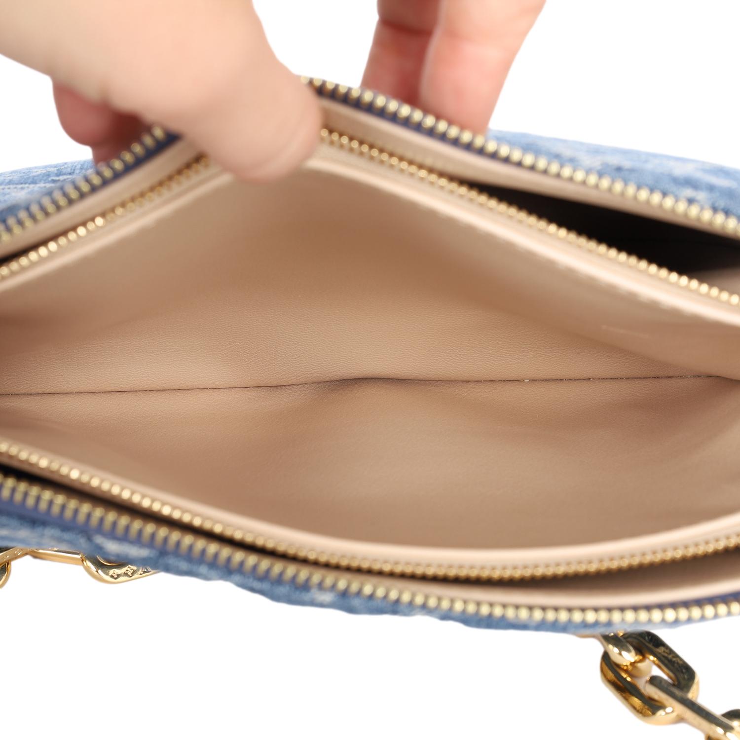 LOUIS VUITTON Monogram Denim Coussin PM Blu in vendita 10