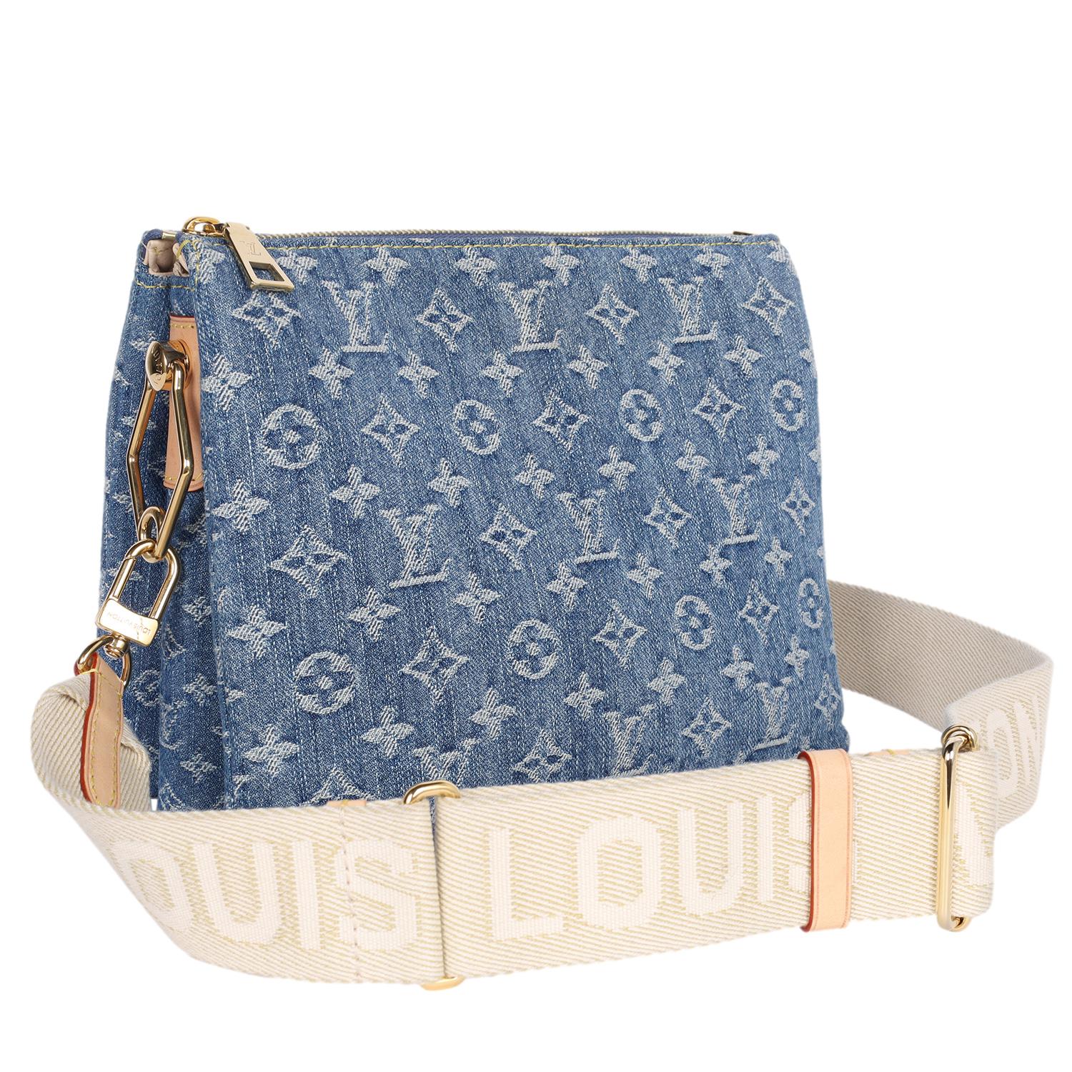 LOUIS VUITTON Monogram Denim Coussin PM Blu in vendita 13