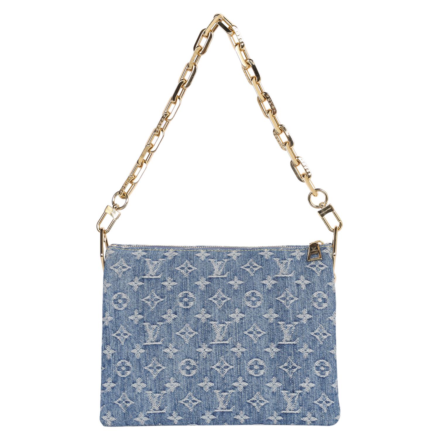 LOUIS VUITTON Monogram Denim Coussin PM Blu In condizioni ottime in vendita a Salt Lake Cty, UT