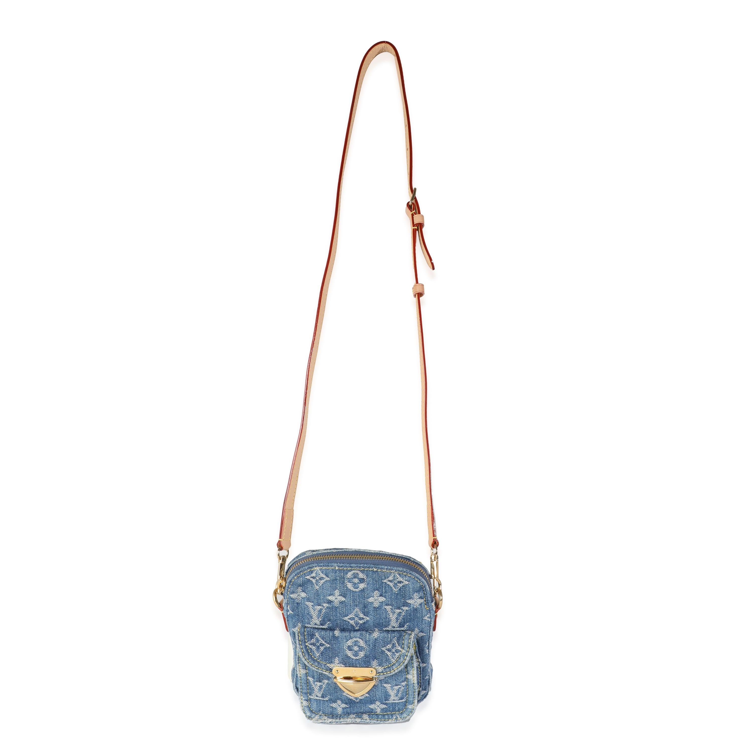 Louis Vuitton Monogram Denim Fairfax Pochette For Sale 1