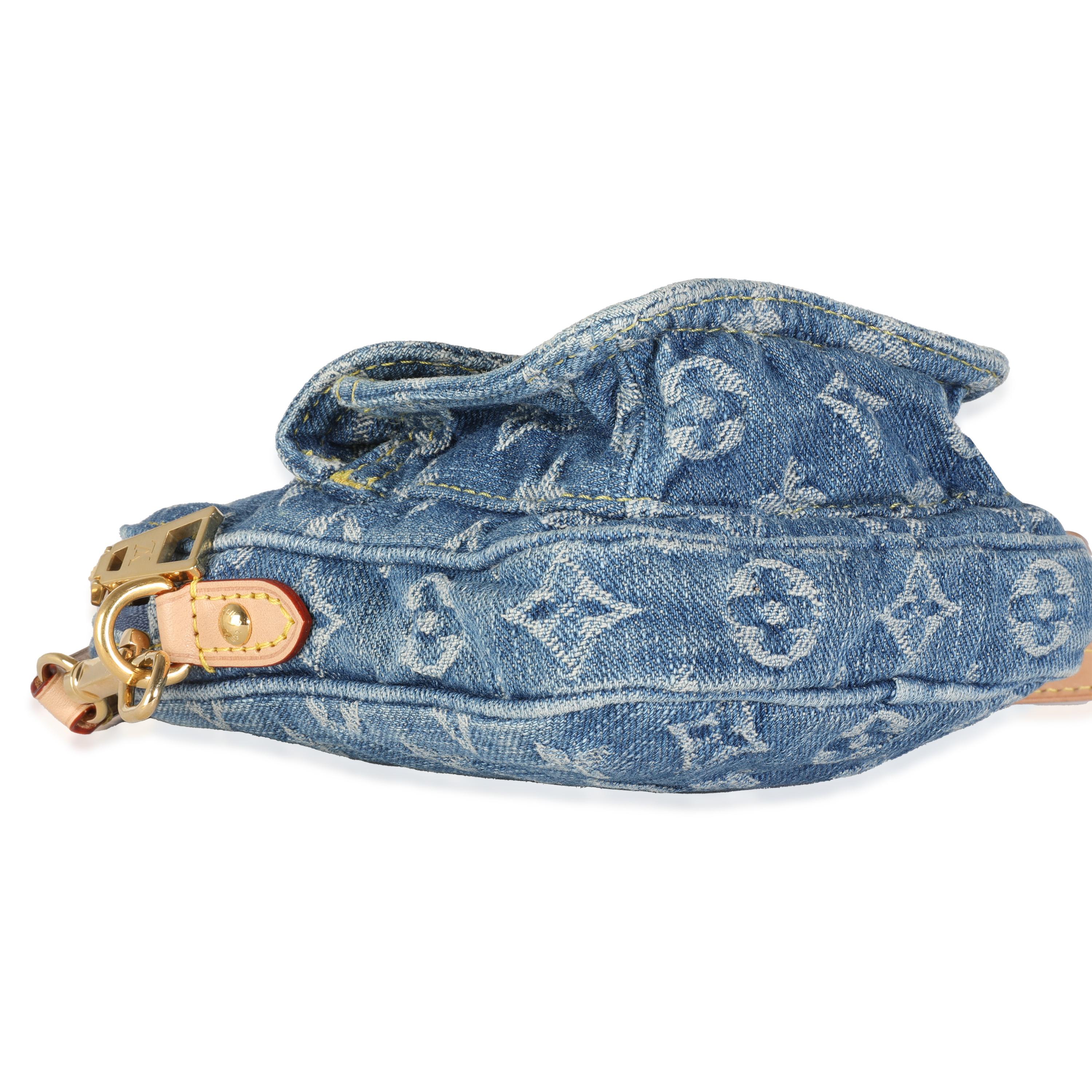 Louis Vuitton Monogram Denim Fairfax Pochette For Sale 2