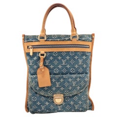 Louis Vuitton Monogram Denim Borsa piatta Tote