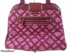 Louis Vuitton monogram denim fuchsia Linda Limited edizion bag