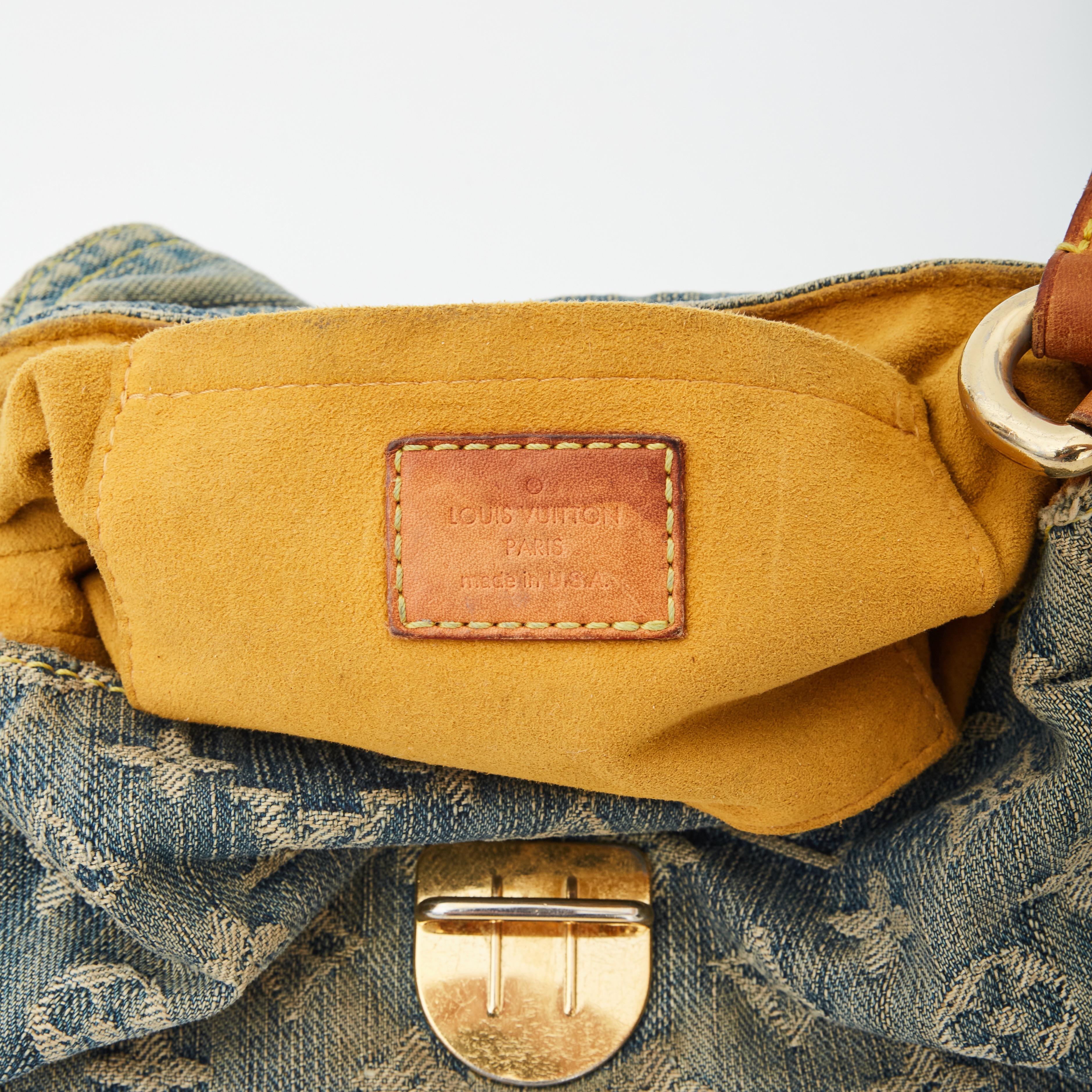 Women's or Men's Louis Vuitton Monogram Denim Mini Pleaty Shoulder Bag