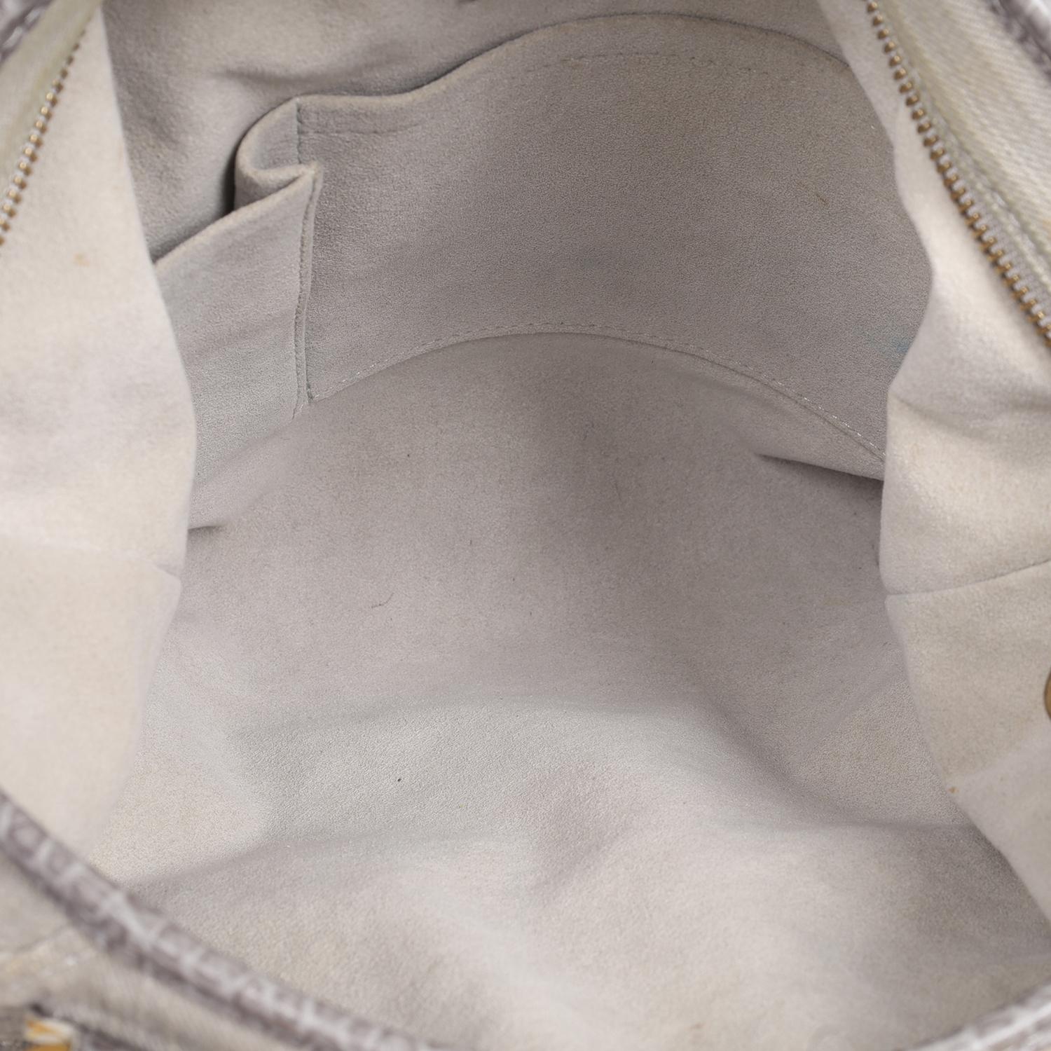 Louis Vuitton Monogrammierte Denim Neo Cabby MM Hobo Umhängetasche Grau 9