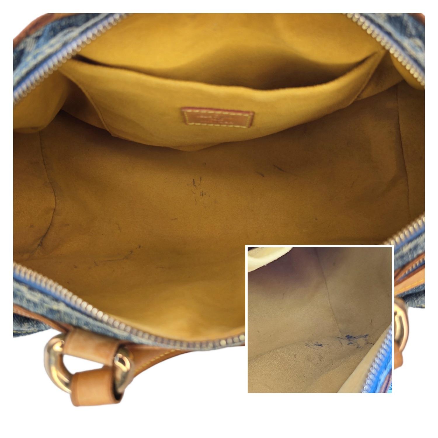 Louis Vuitton Monogram Denim Neo Speedy Handbag For Sale 2
