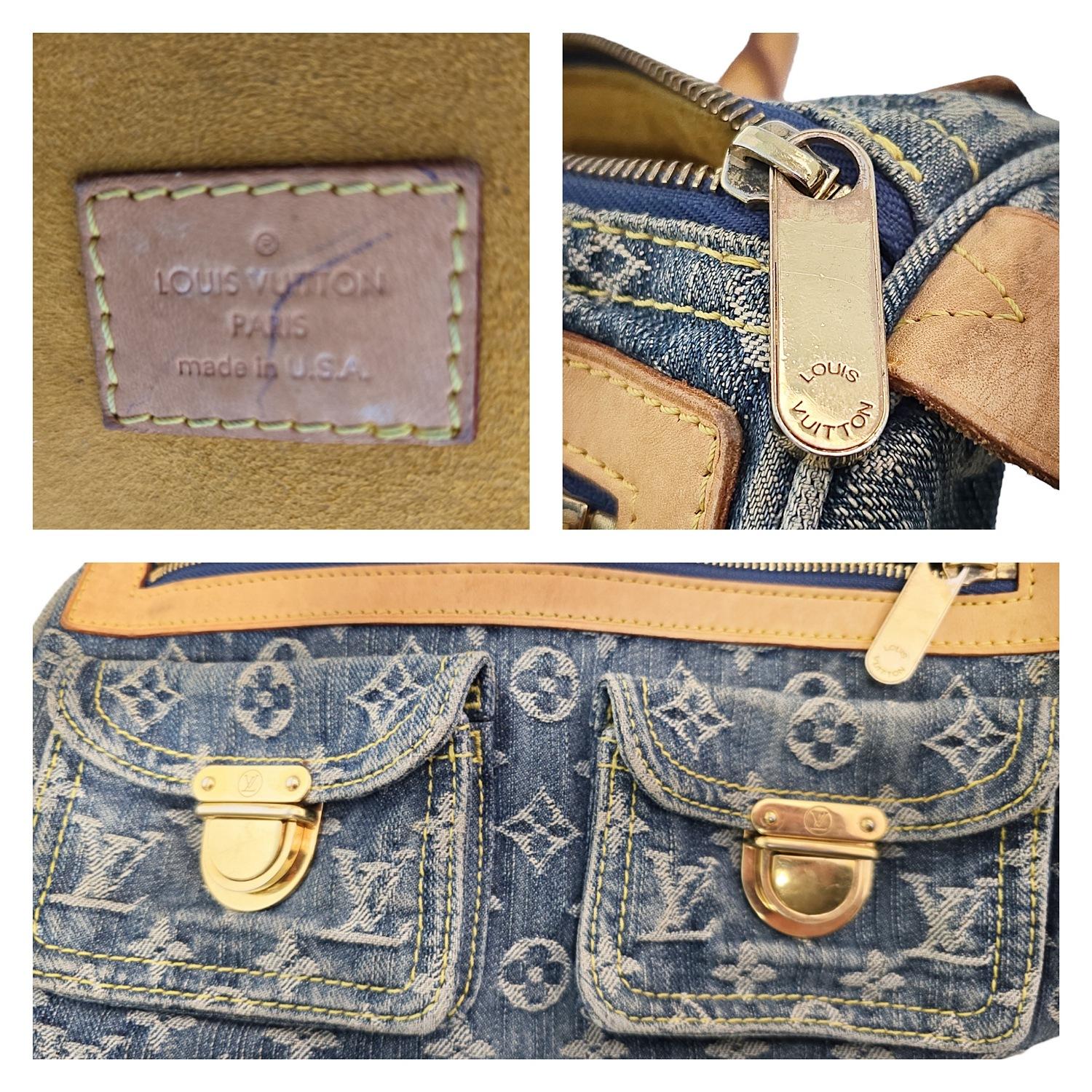 Louis Vuitton Monogram Denim Neo Speedy Handbag For Sale 4