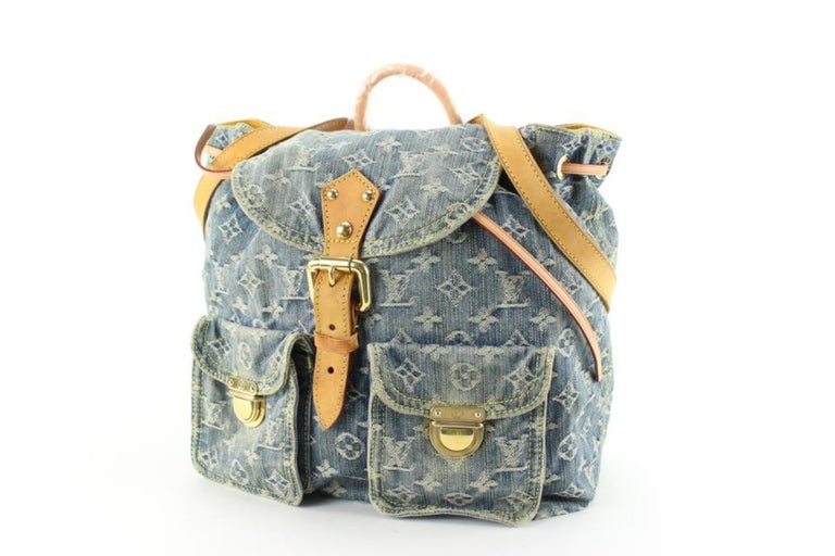 Louis Vuitton Sac A Dos GM Rucksack Backpack Bag(Blue)