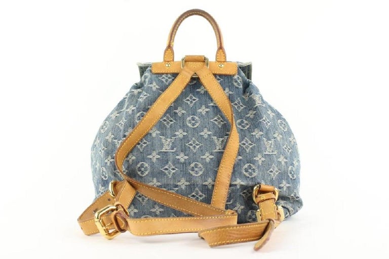 Monogram Denim Sac a Dos GM Backpack – LuxUness