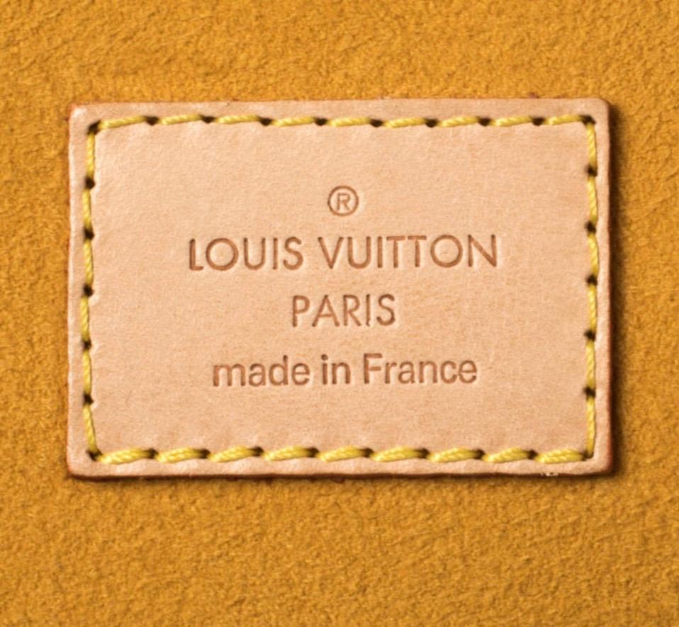 LOUIS VUITTON Monogram Denim Trunks & Bags Travel Shoulder Bag Weekender & Charm 7