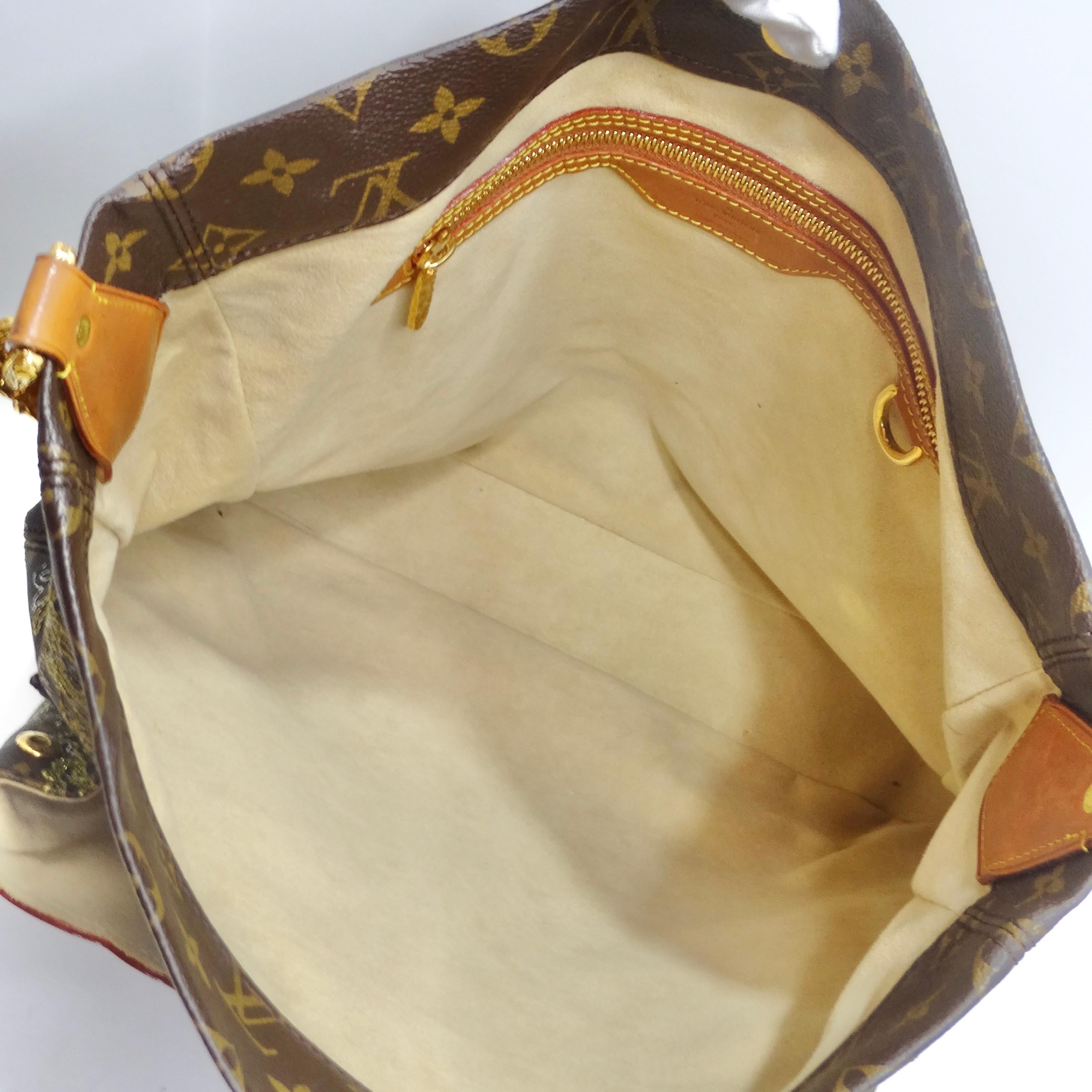 Louis Vuitton Monogram Dentelle Fersen Gold Handbag For Sale 7