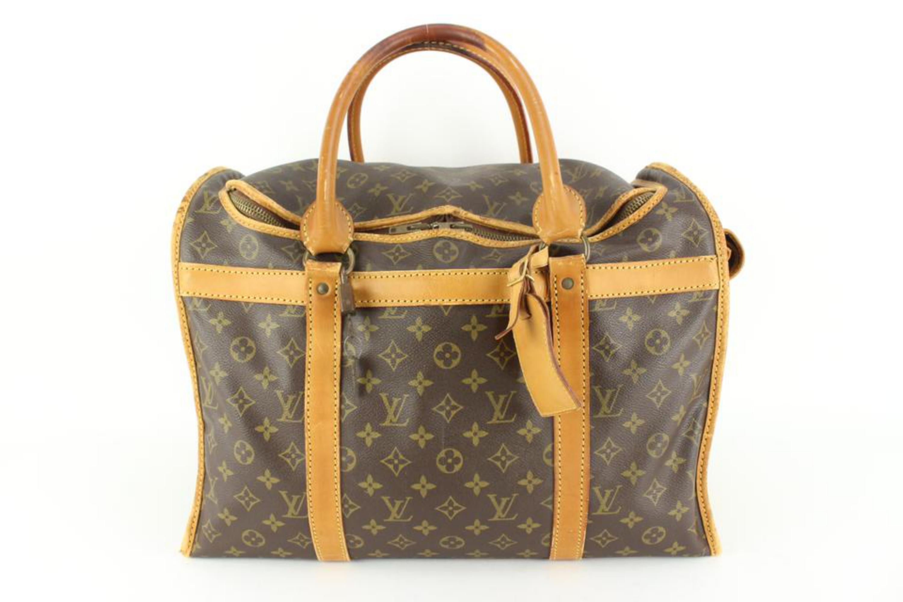 Louis Vuitton Monogram Dog Carrier 40 Sac Chien Pet Bag 88lk513s For Sale 4