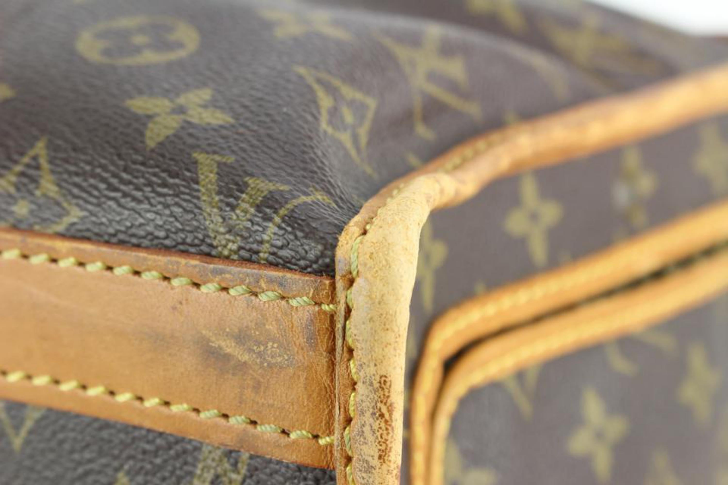 Louis Vuitton Monogram Dog Carrier 40 Sac Chien Pet Bag 88lk513s In Fair Condition For Sale In Dix hills, NY
