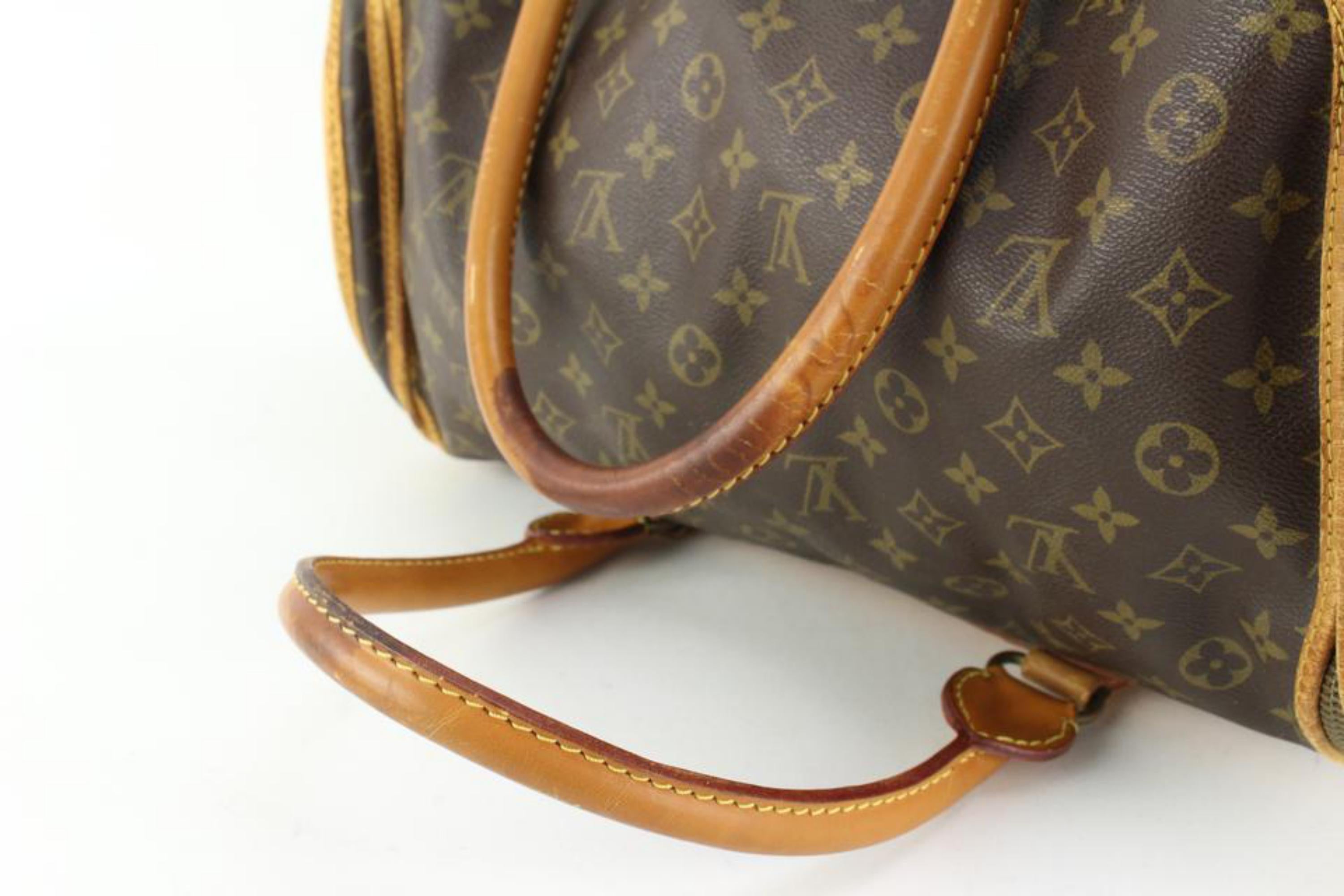 Women's or Men's Louis Vuitton Monogram Dog Carrier 40 Sac Chien Pet Bag 88lk513s For Sale