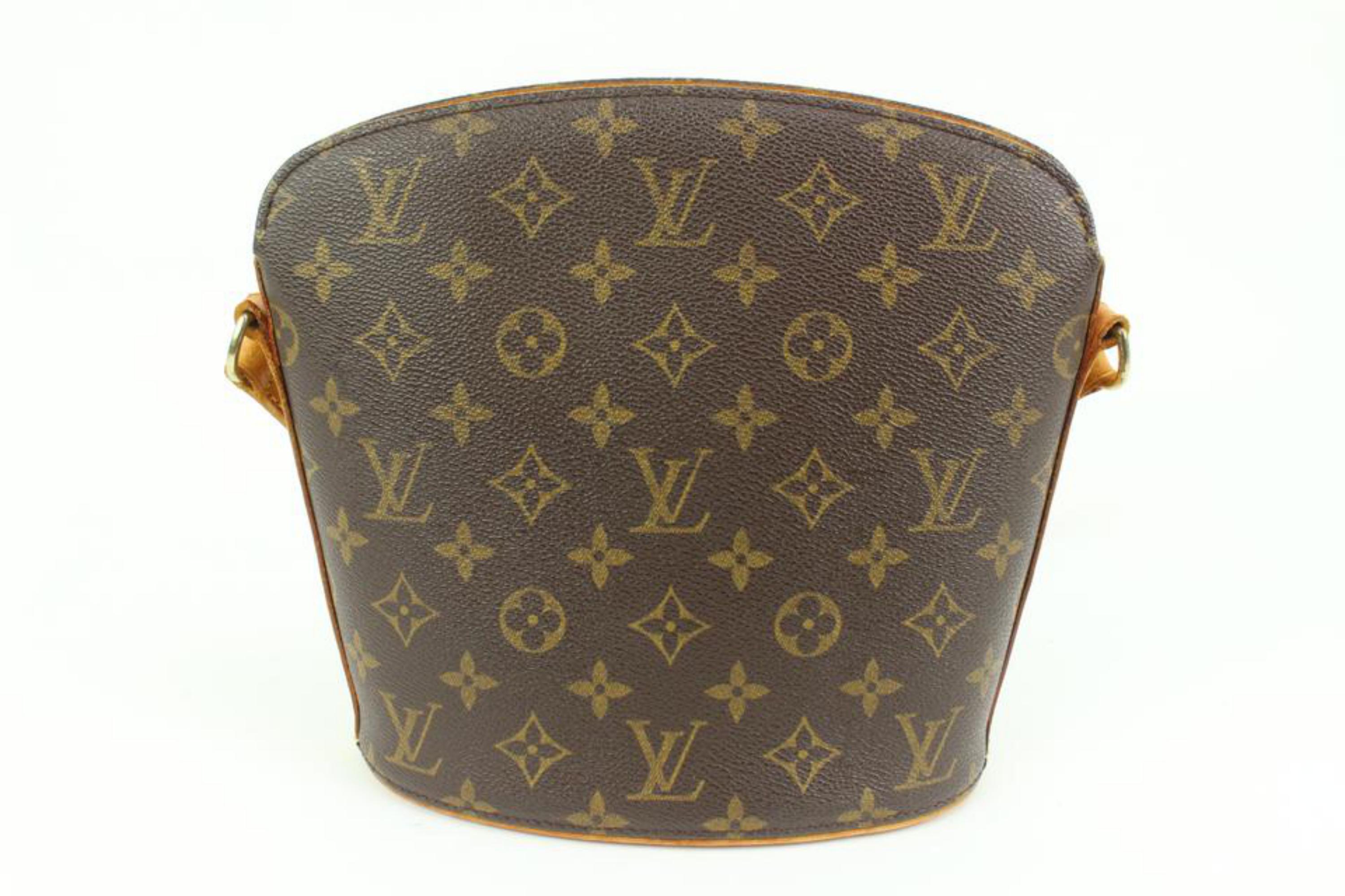 Louis Vuitton Monogram Drouot Crossbody Bag 13lk412s In Good Condition In Dix hills, NY