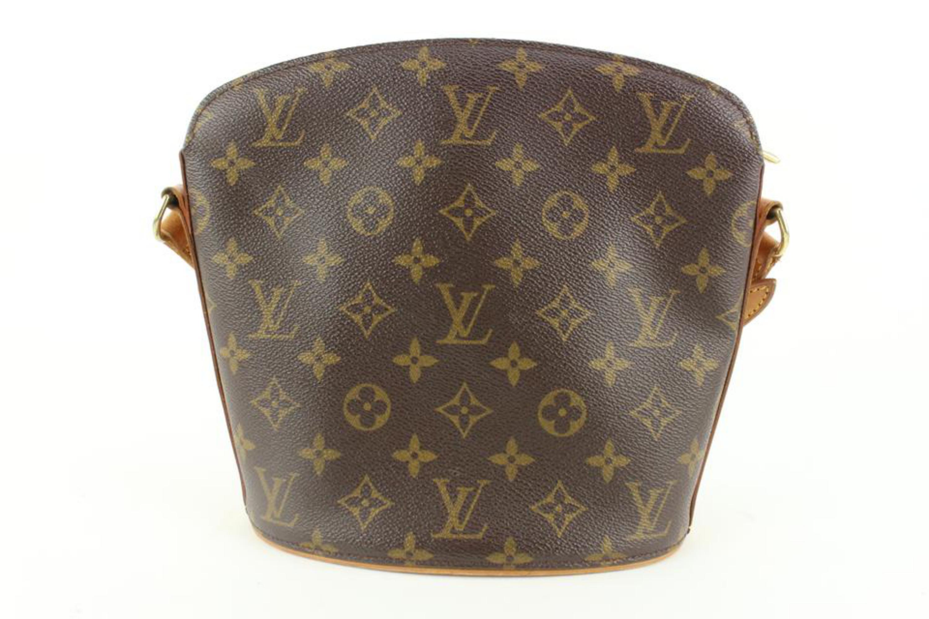 Louis Vuitton - Sac à bandoulière Drouot avec monogramme 13lv35 en vente 2