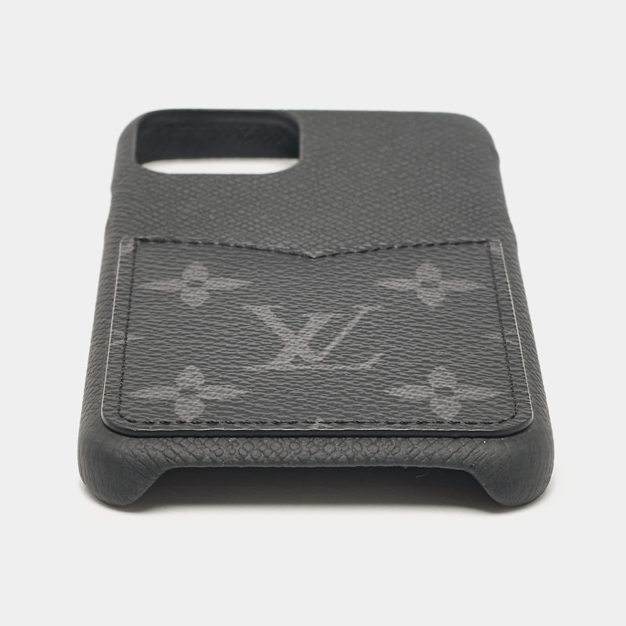 Louis Vuitton Monogram Eclipse Canvas and Leather iPhone 11Pro Bumper Case In Excellent Condition In Dubai, Al Qouz 2