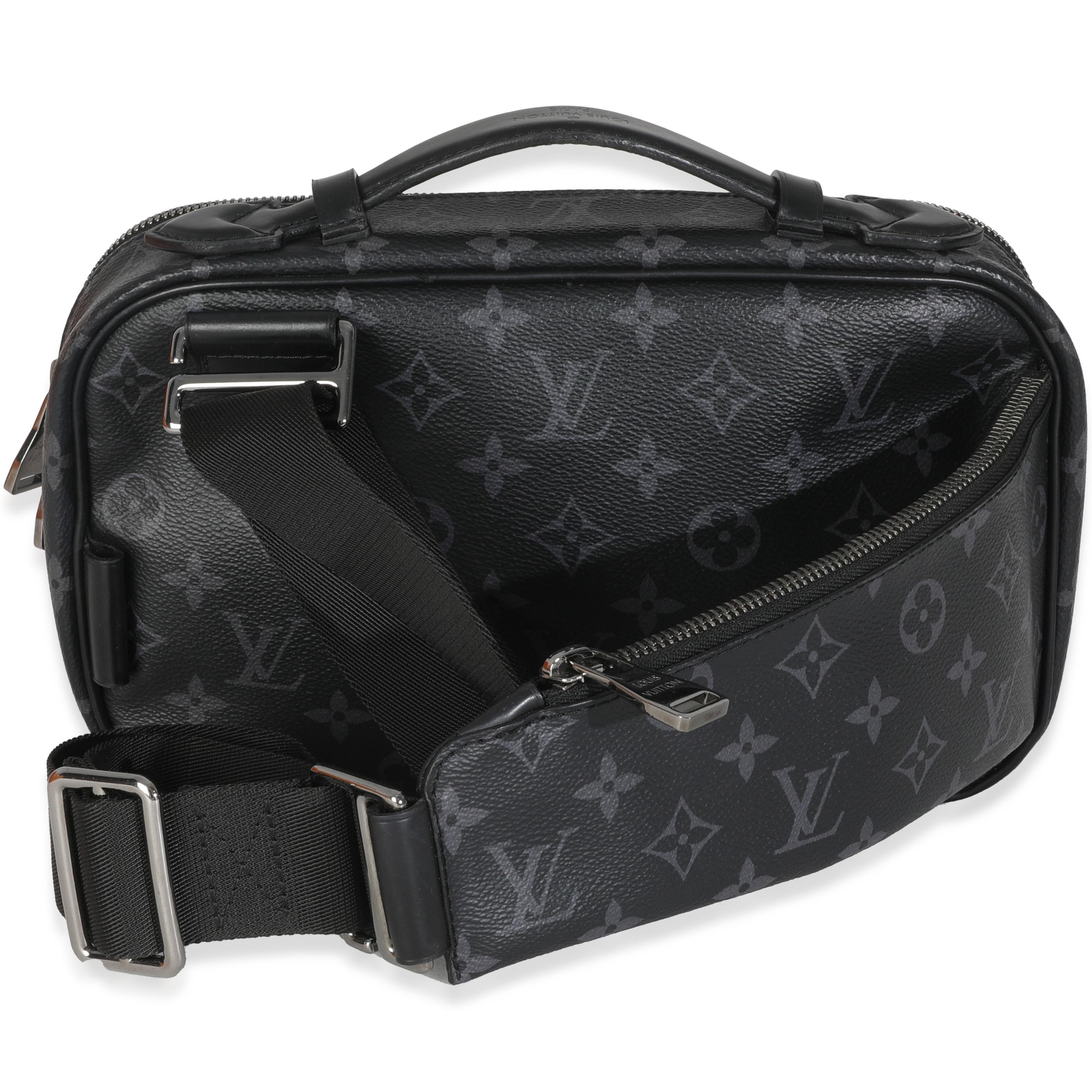 Listing Title: Louis Vuitton Monogram Eclipse Canvas Bumbag Explorer
SKU: 146890
MSRP: 1530.00 USD
Condition: Pre-owned 
Handbag Condition: Very Good
Condition Comments: Item is in very good condition with minor signs of wear. Scratches along