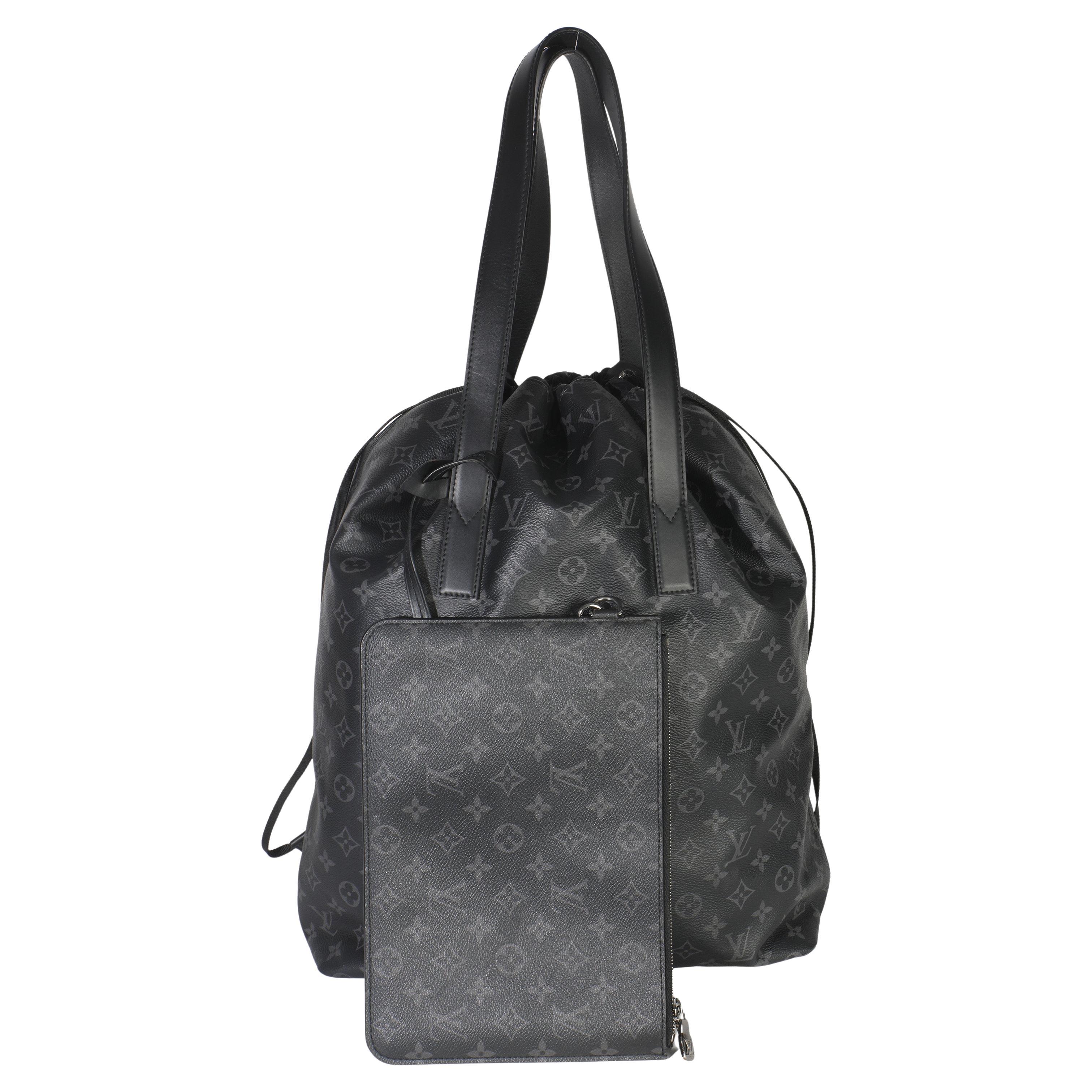Louis Vuitton Monogram Eclipse Canvas Cabas Light Tote in vendita