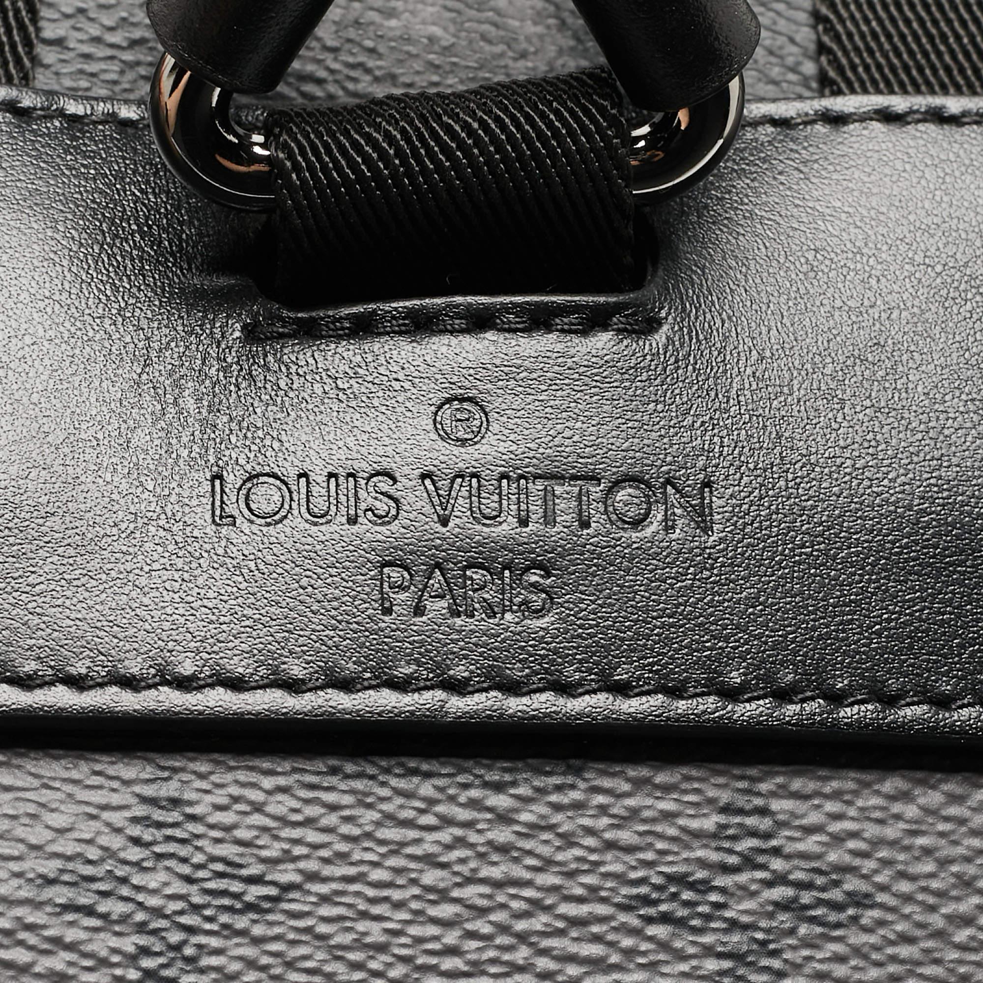 Louis Vuitton Monogram Eclipse Canvas Christopher MM Backpack In Good Condition In Dubai, Al Qouz 2