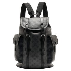 Louis Vuitton Monogram Eclipse Canvas Christopher MM Backpack