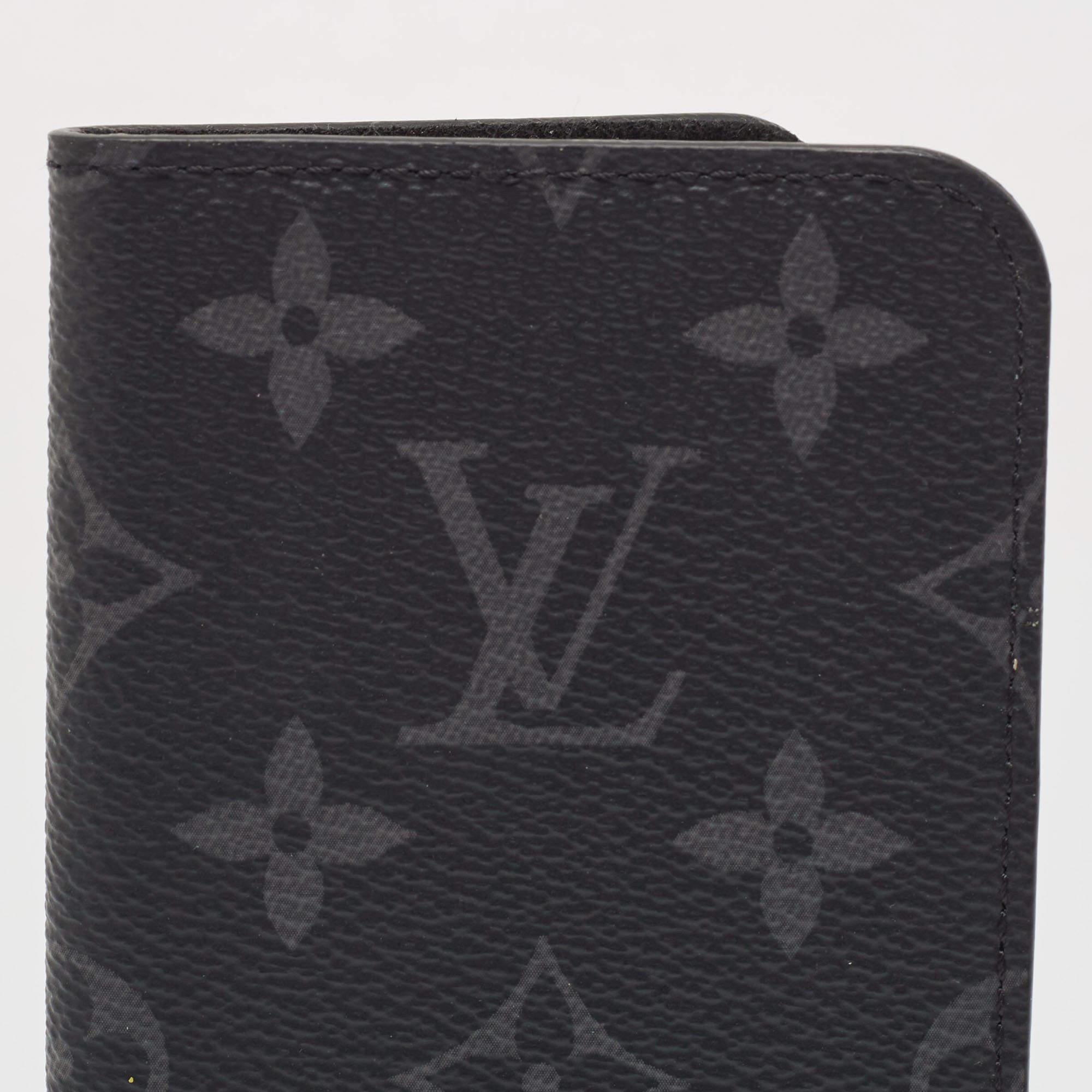 Louis Vuitton Monogram Eclipse Canvas iPhone X Folio Case For Sale 4