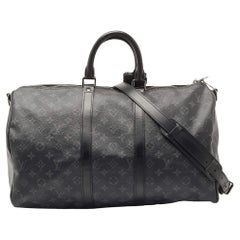 Louis Vuitton Monogram Eclipse Canvas Keepall Bandoulière 45