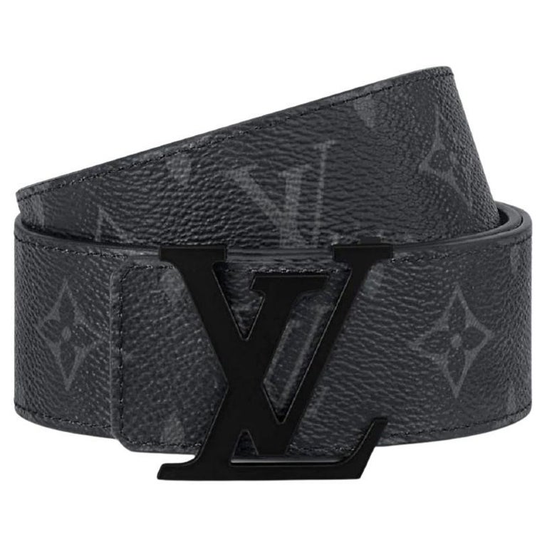 Louis Vuitton LV Shake 40mm Reversible Belt Grey + Cowhide. Size 85 cm