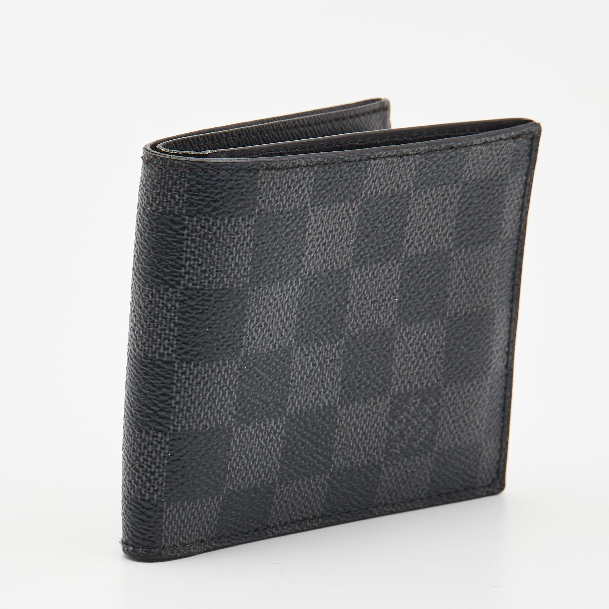 Men's Louis Vuitton Monogram Eclipse Canvas Marco Wallet