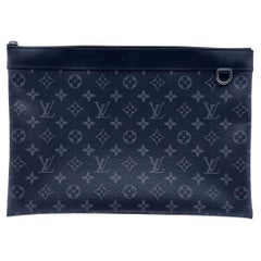Louis Vuitton Monogram Eclipse Canvas Pochette Discovery Clutch Bag