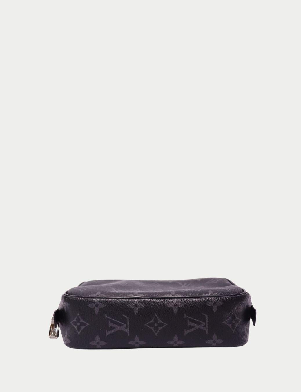 Louis Vuitton Monogram Eclipse Segeltuchtasche (Schwarz) im Angebot