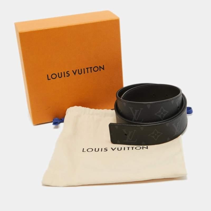 Louis Vuitton Monogram Eclipse Canvas Reversible Belt Strap 85CM 1
