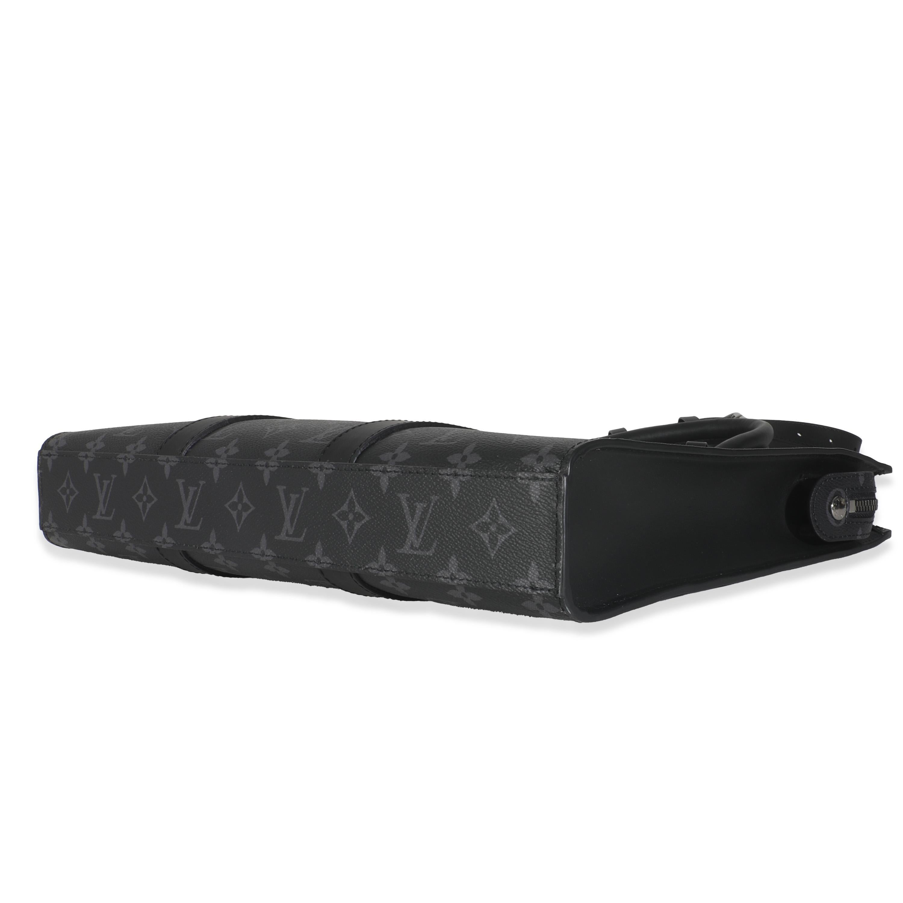Louis Vuitton Monogram Eclipse Canvas Sac Plat Horizontal Zippe für Damen oder Herren im Angebot